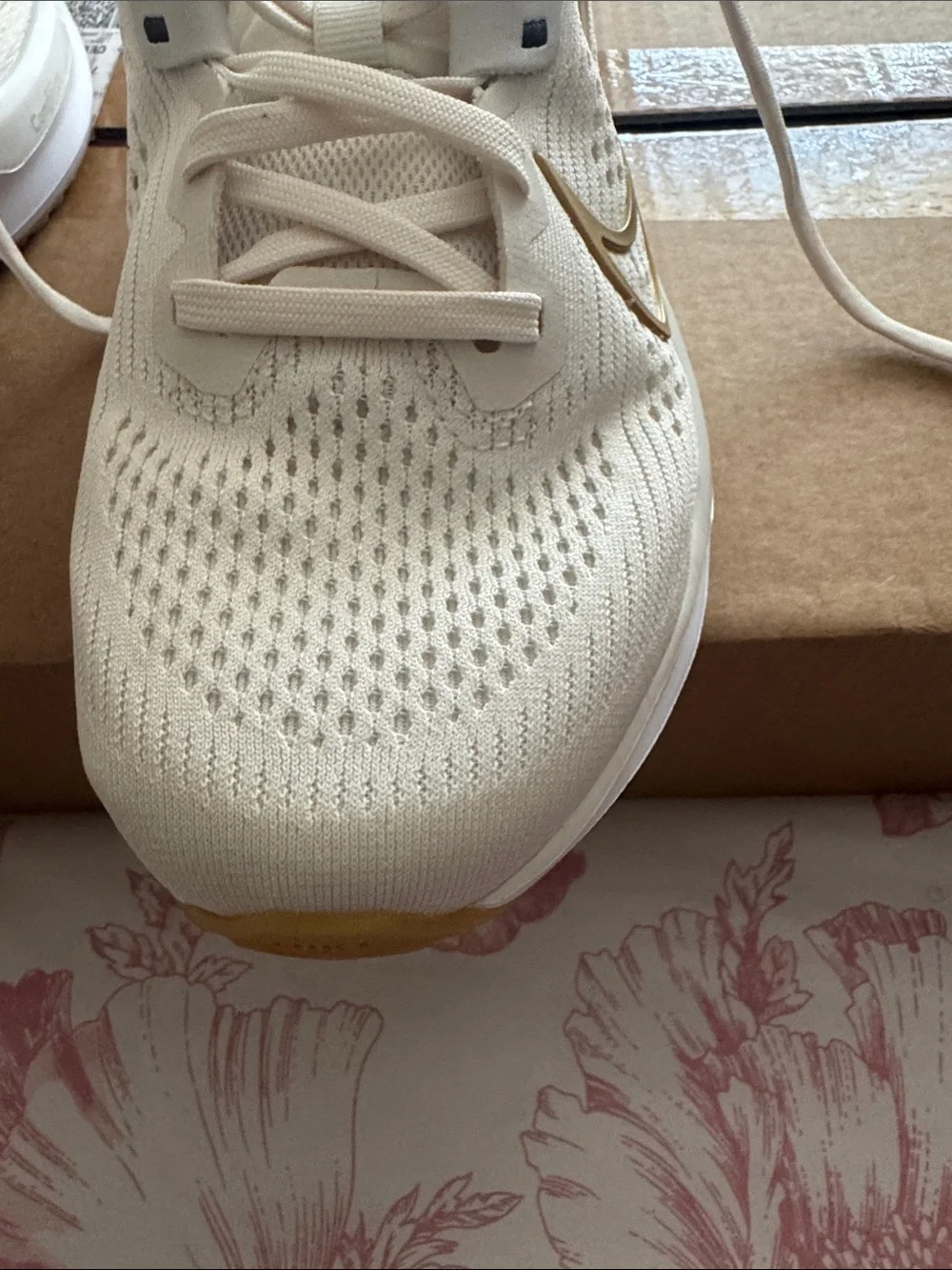 Nike Women’s Cream and Gold ComfRide Training Sneakers